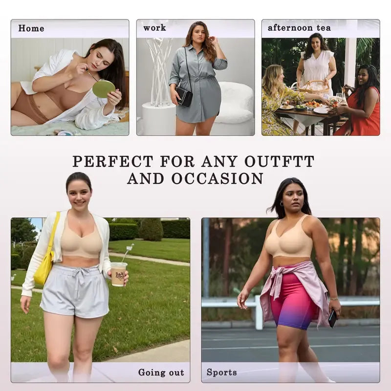 Women Jelly Bras Wirefree Full Coverage