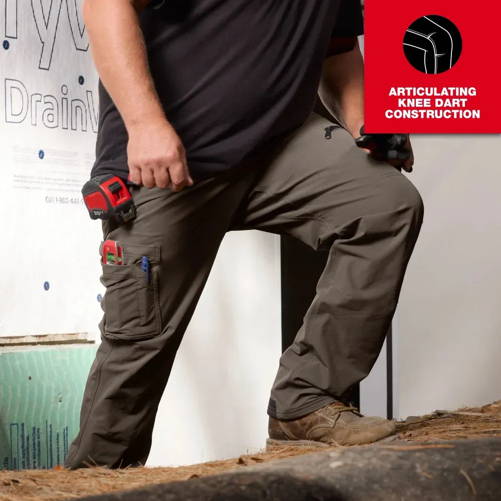 1Men's 8-PACK FREEFLEX Tech Work Pants with 7 Pockets