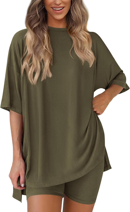 🔥Women's Two Piece Lounge Set rt Travel Outfit